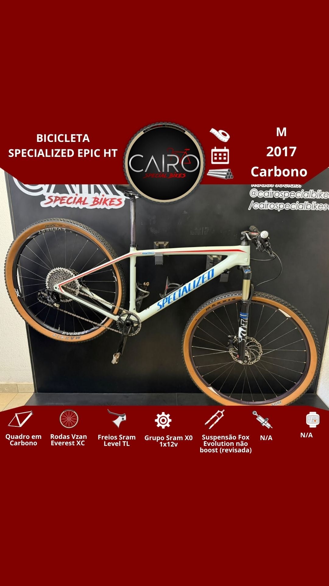Bicicleta Specialized Epic HT