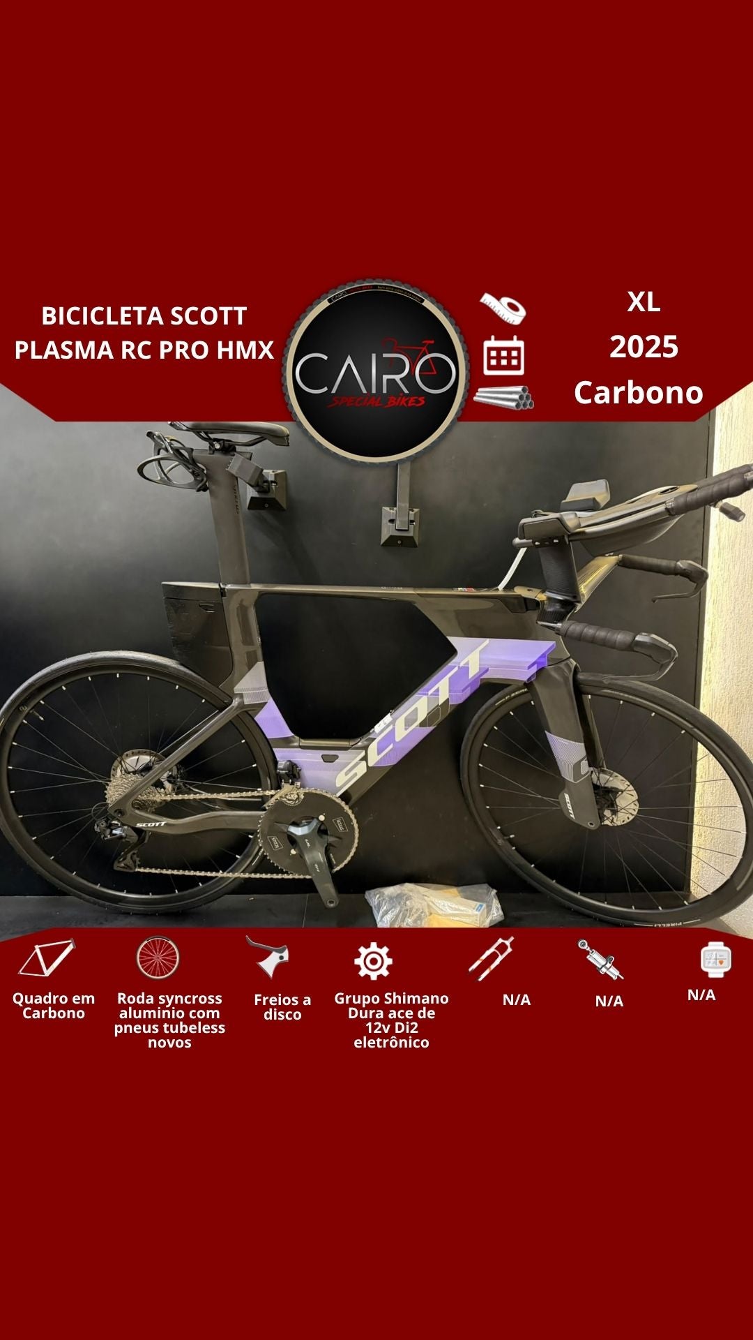 BICICLETA SCOTT PLASMA RC PRO HMX