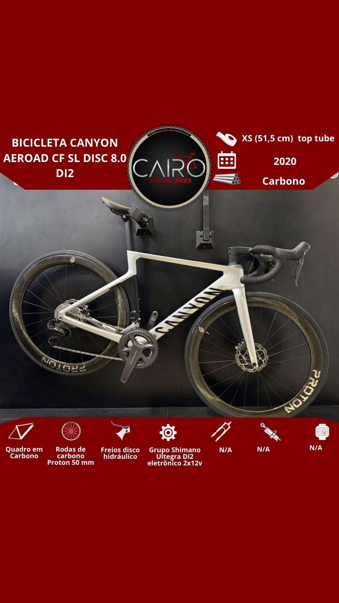 Bicicleta Canyon Aeroad CF SL Disc 8.0 Di2