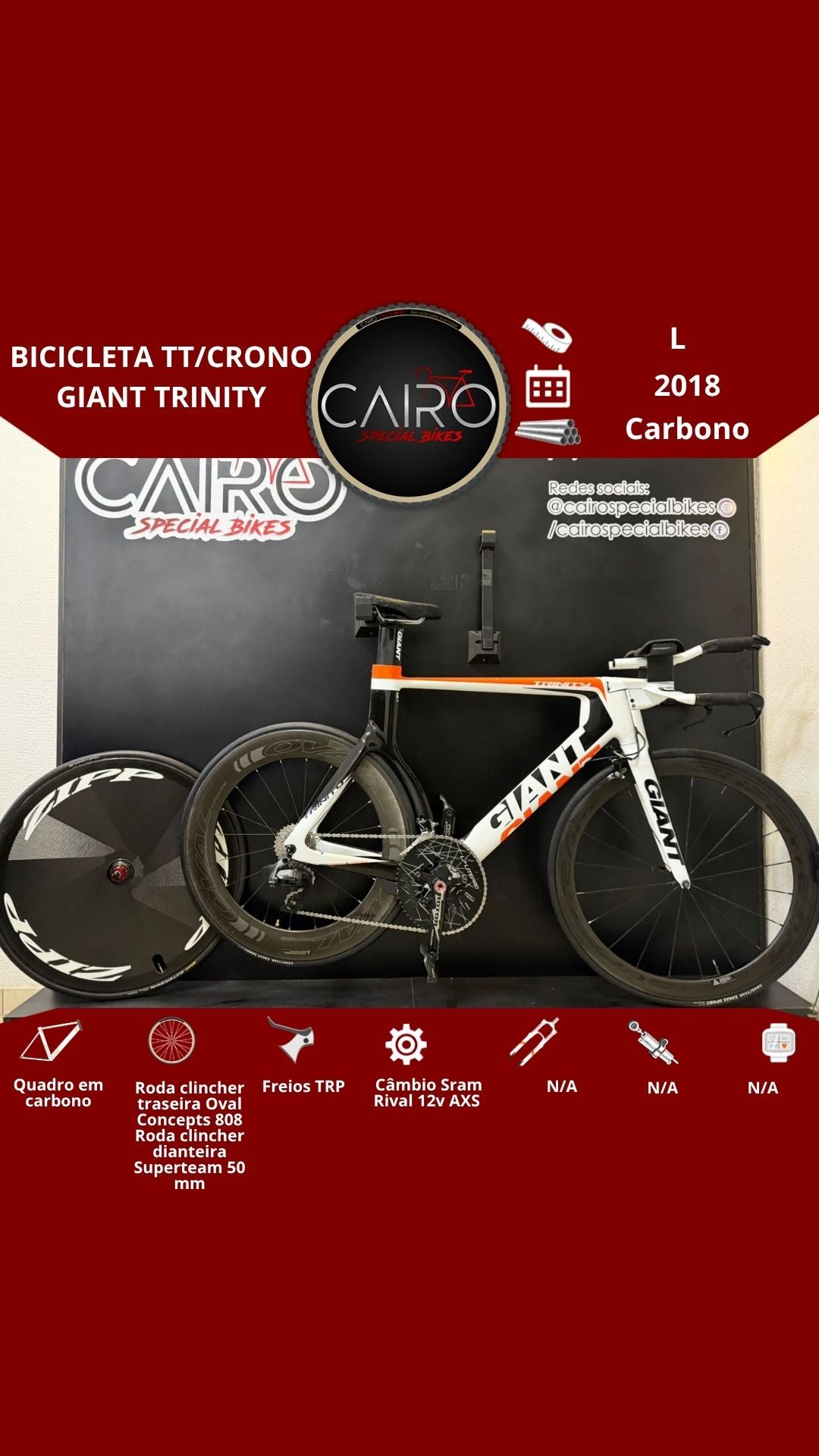 Bicicleta TT/Crono Giant Trinity