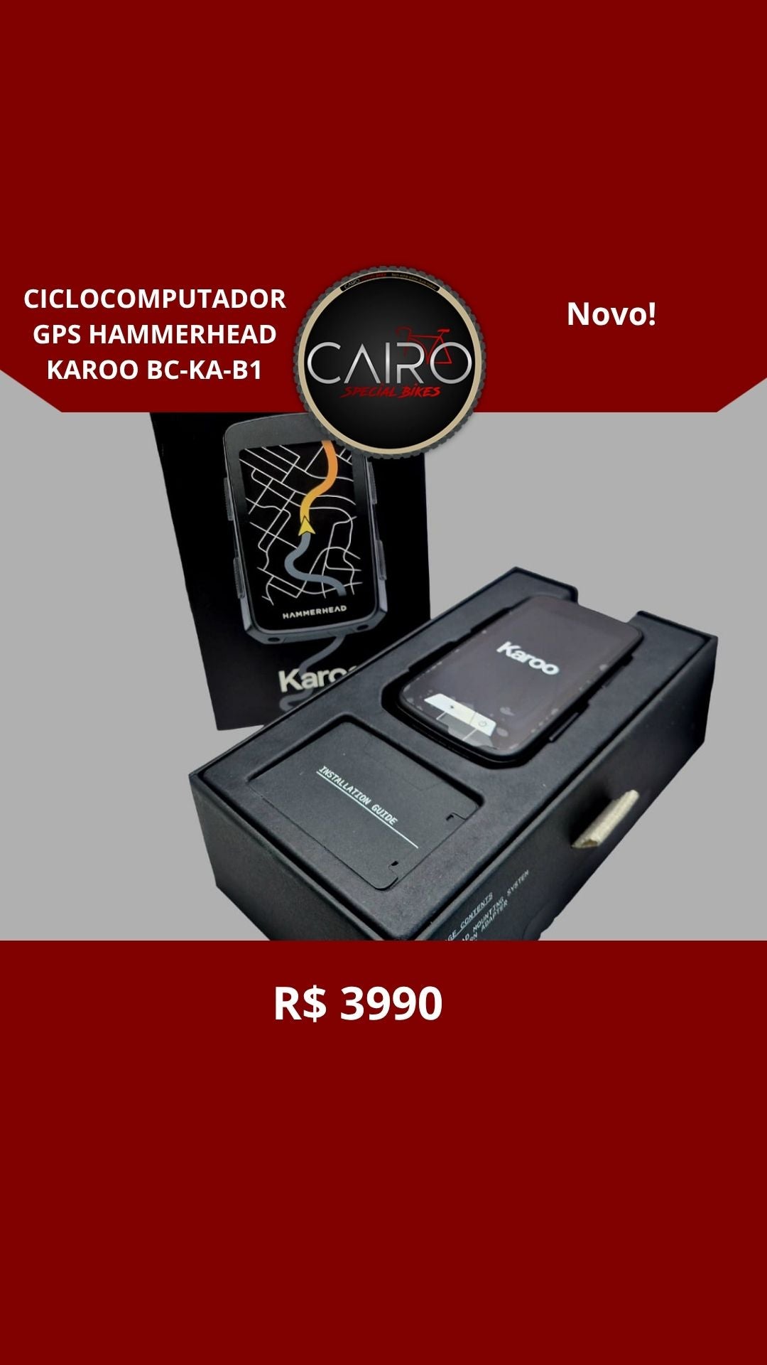 CICLOCOMPUTADOR GPS HAMMERHEAD KAROO BC-KA-B1