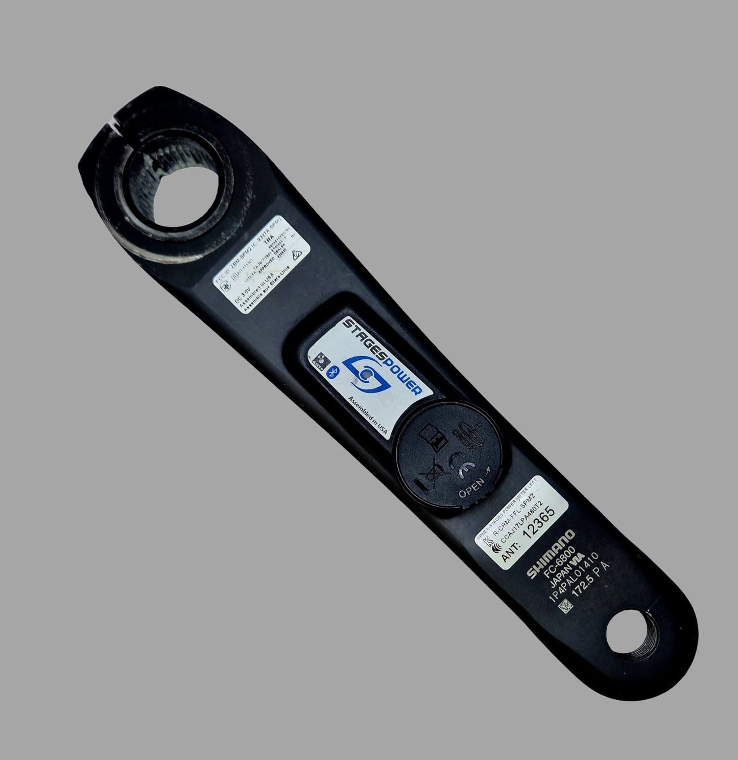 Braço de pedivela de potência Shimano Ultegra 172,5 mm usado
