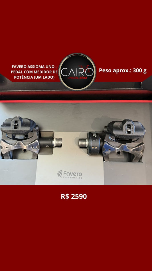 Pedal Favero Assioma Uno com Medidor de Potência (Seminovo)