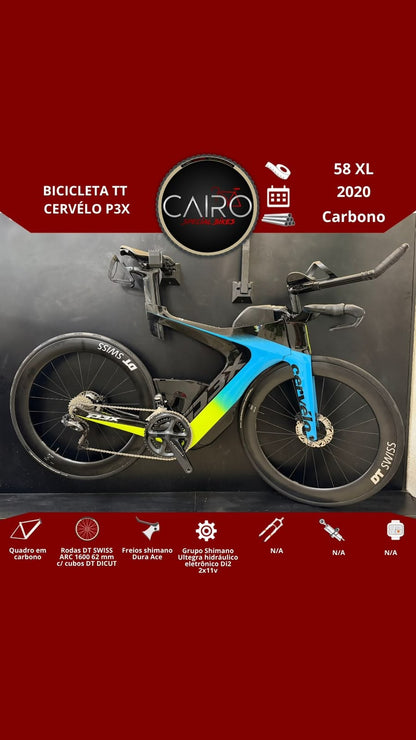 Bicicleta p/ triathlon Cervélo P3X impecável