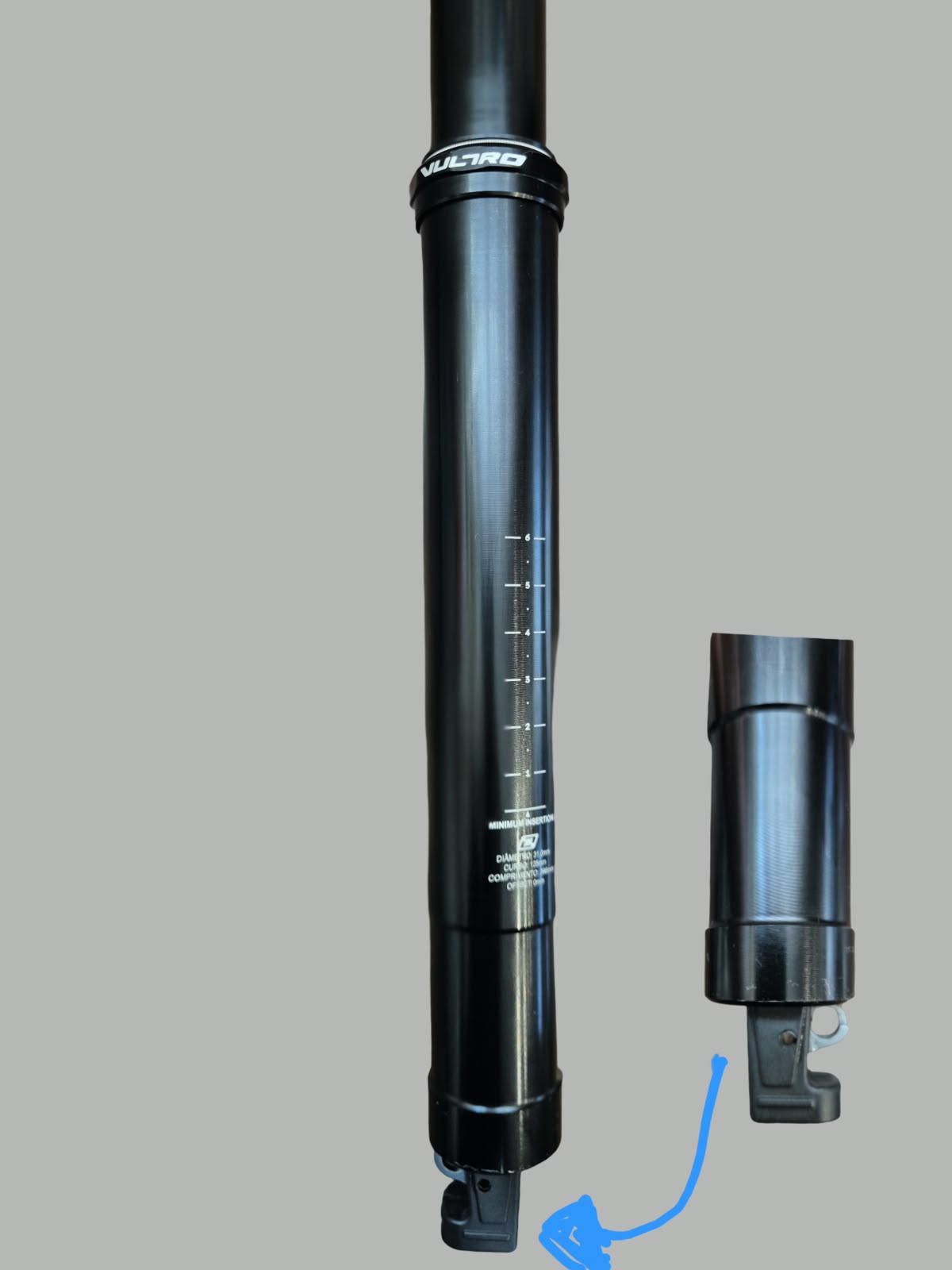 Canote de Selim de Bicicleta Retrátil Vultro Proton 31.6 x 396 x 125mm Produto novo!!!