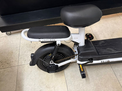 Bike elétrica Scooter com cesto