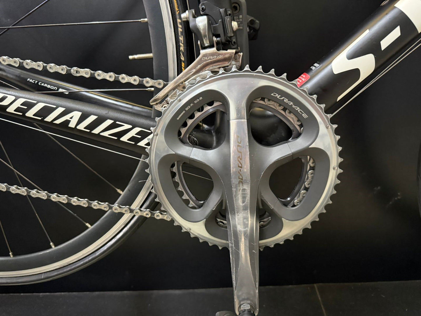 Bicicleta Specialized Tarmac S-Works Carbono - Dura-Ace 11v - Rodas Zipp 50mm - Tamanho 54