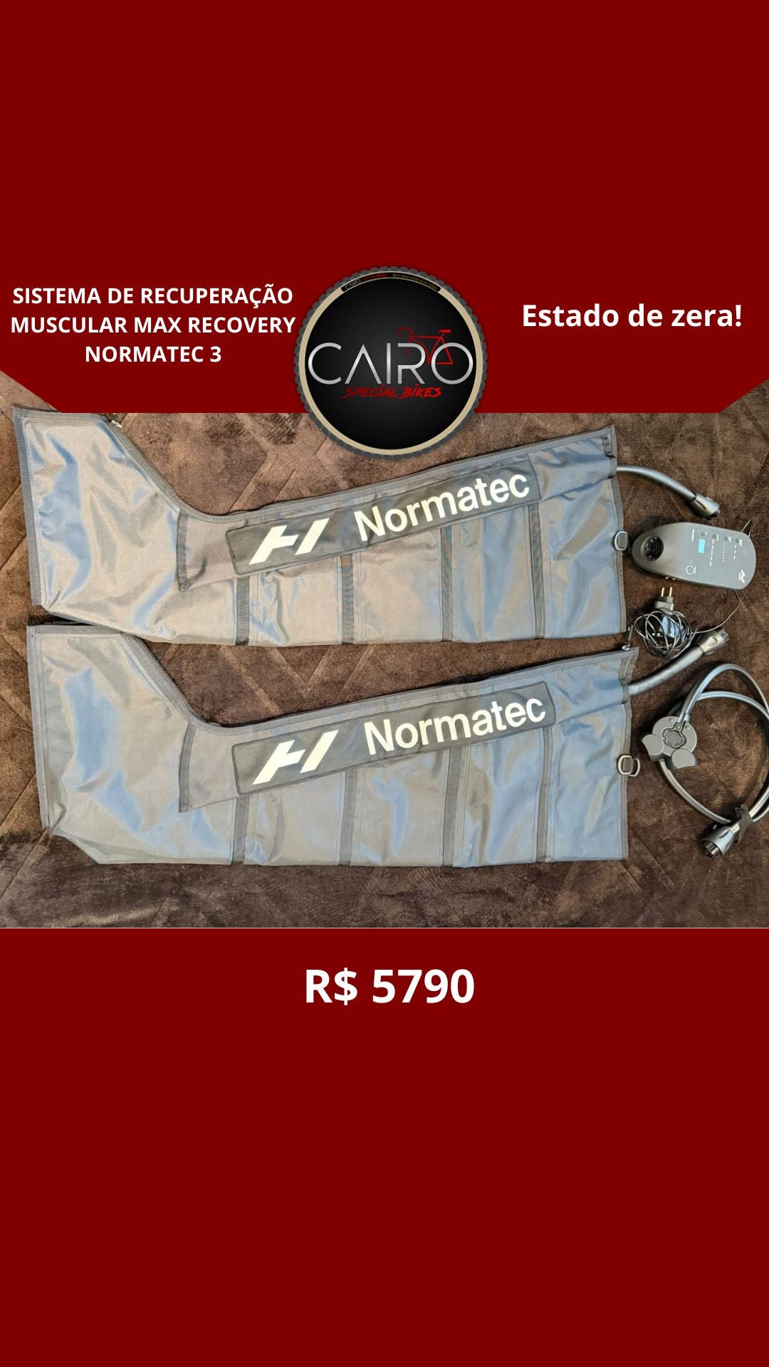 Sistema de Recuperação Muscular Max Recovery Normatec 3
