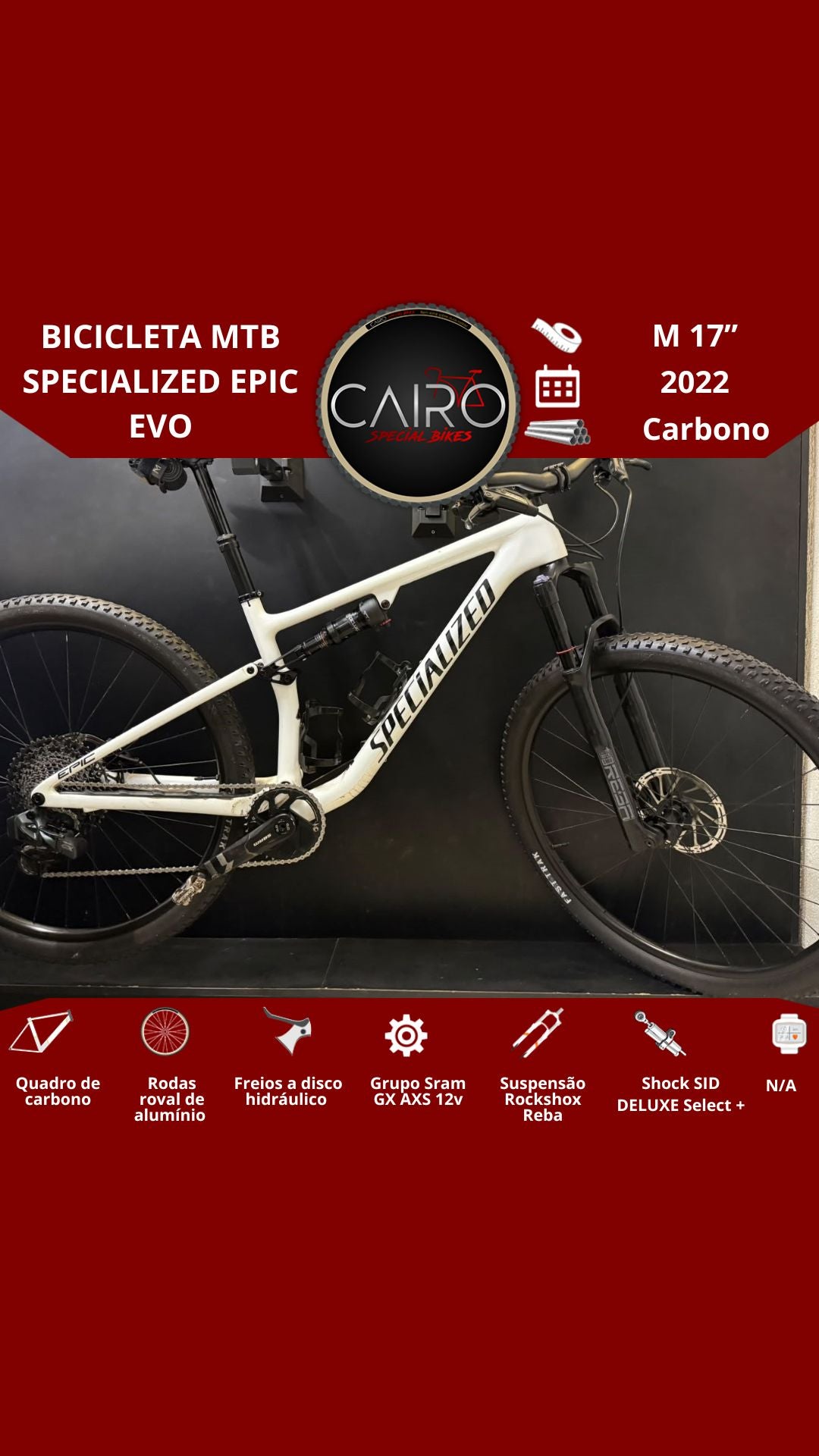 Bicicleta MTB Specialized Epic Evo
