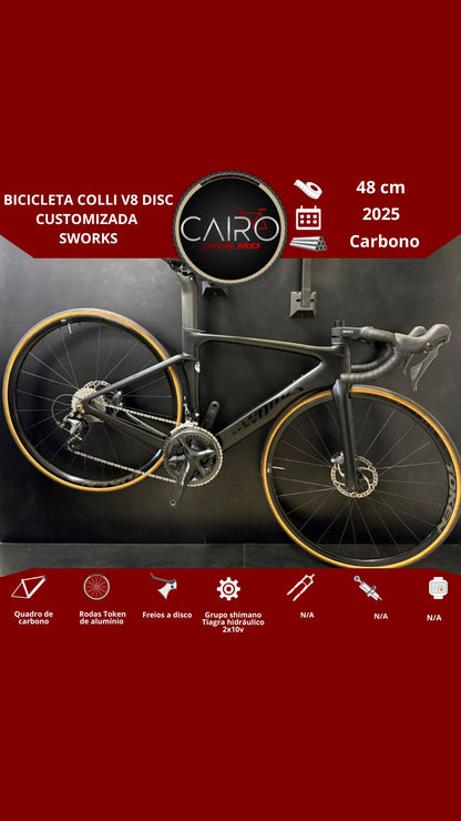 Bicicleta Colli V8 Disc customizada Sworks