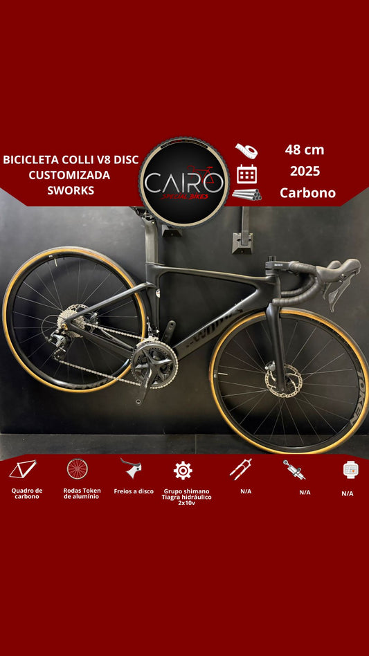 Bicicleta Colli V8 Disc customizada Sworks