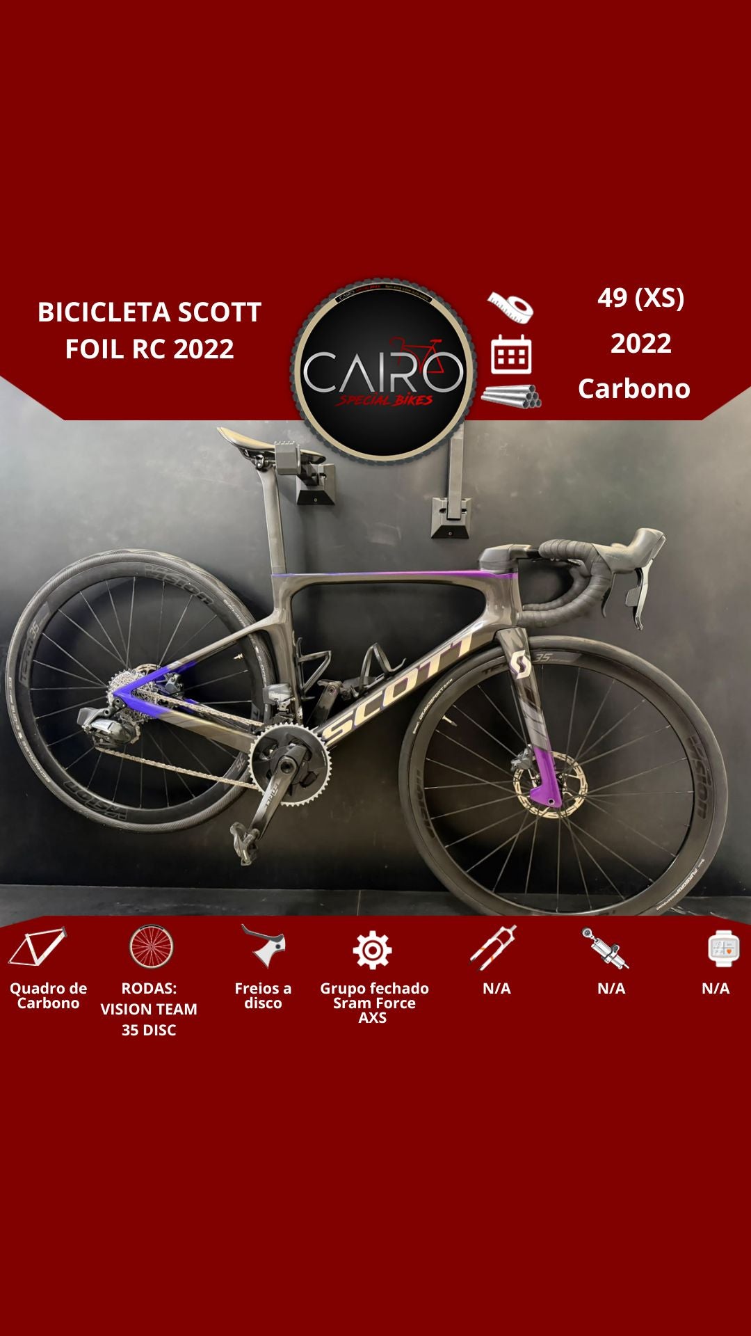 Bicicleta Scott Foil RC 2022