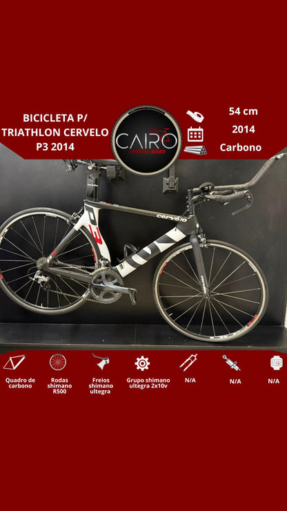 Bicicleta para triathlon Cervelo P3 2014