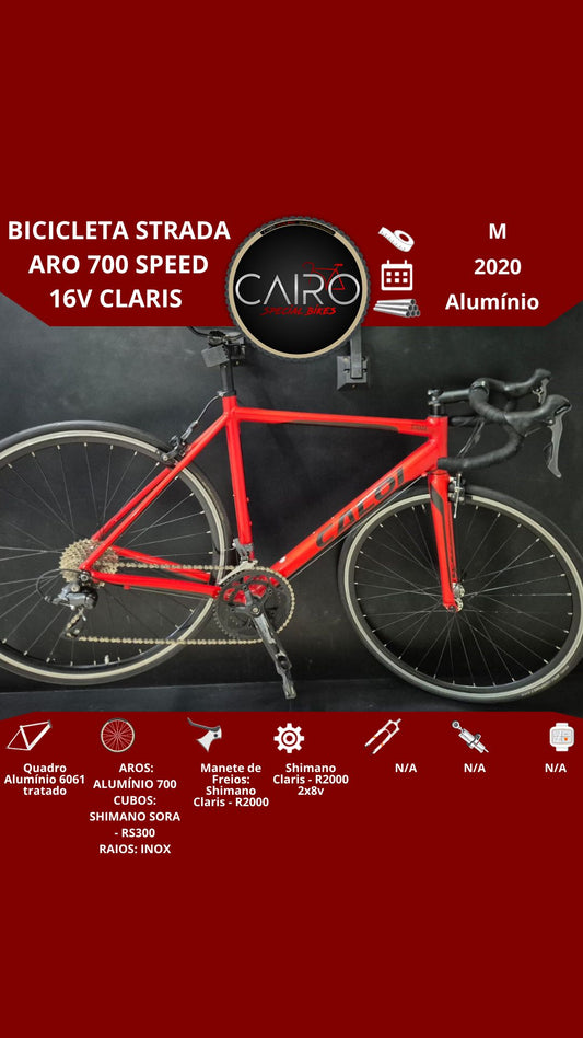 Bicicleta Road Strada Aro 700 Speed 16v Claris