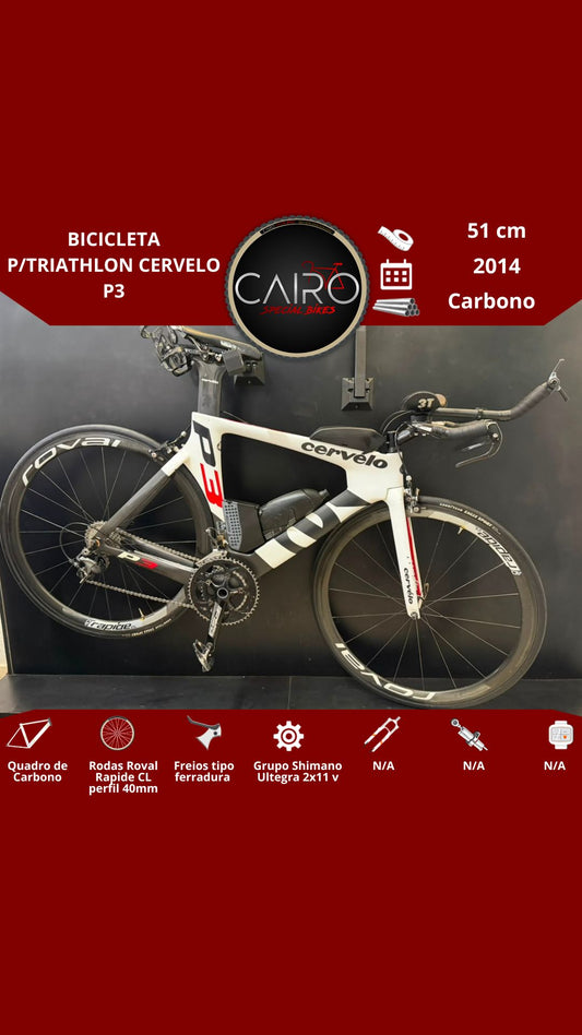 Bicicleta p/triathlon Cervelo P3
