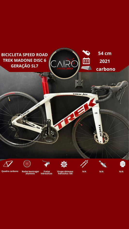 Bicicleta Speed Trek Madone SL7 Disc — 6ª Geração