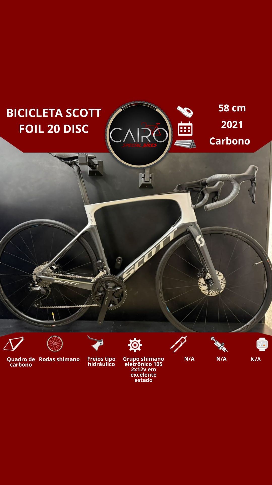 Bicicleta Scott Foil 20 Disc