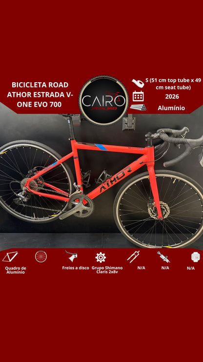 Bicicleta road Athor Estrada V-one Evo 700