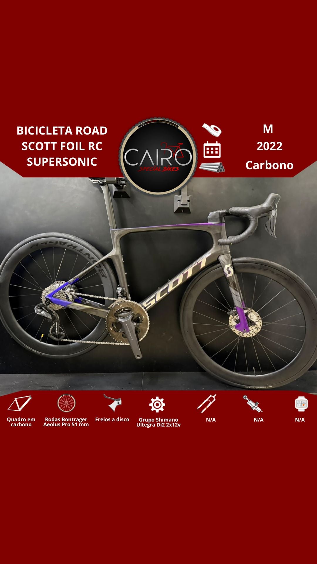 Bicicleta road Scott Foil RC Supersonic