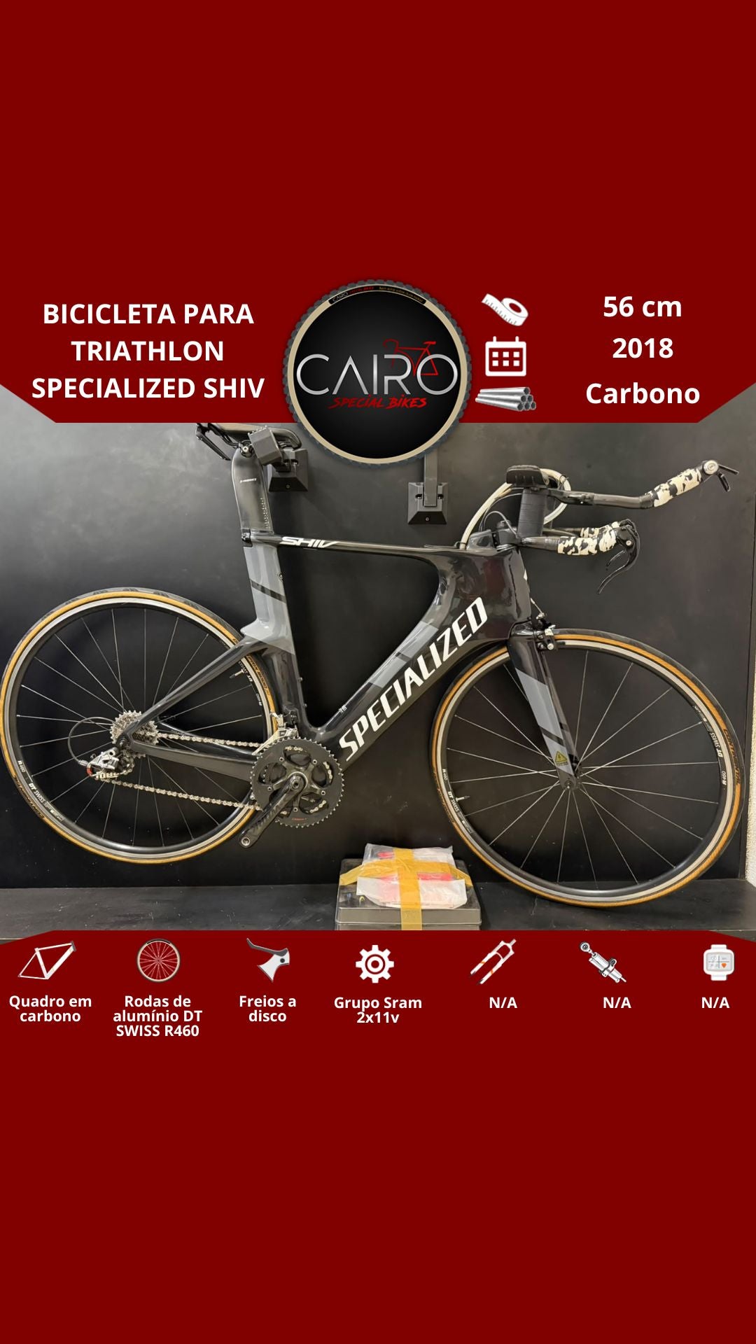 Bicicleta para triathlon specialized Shiv
