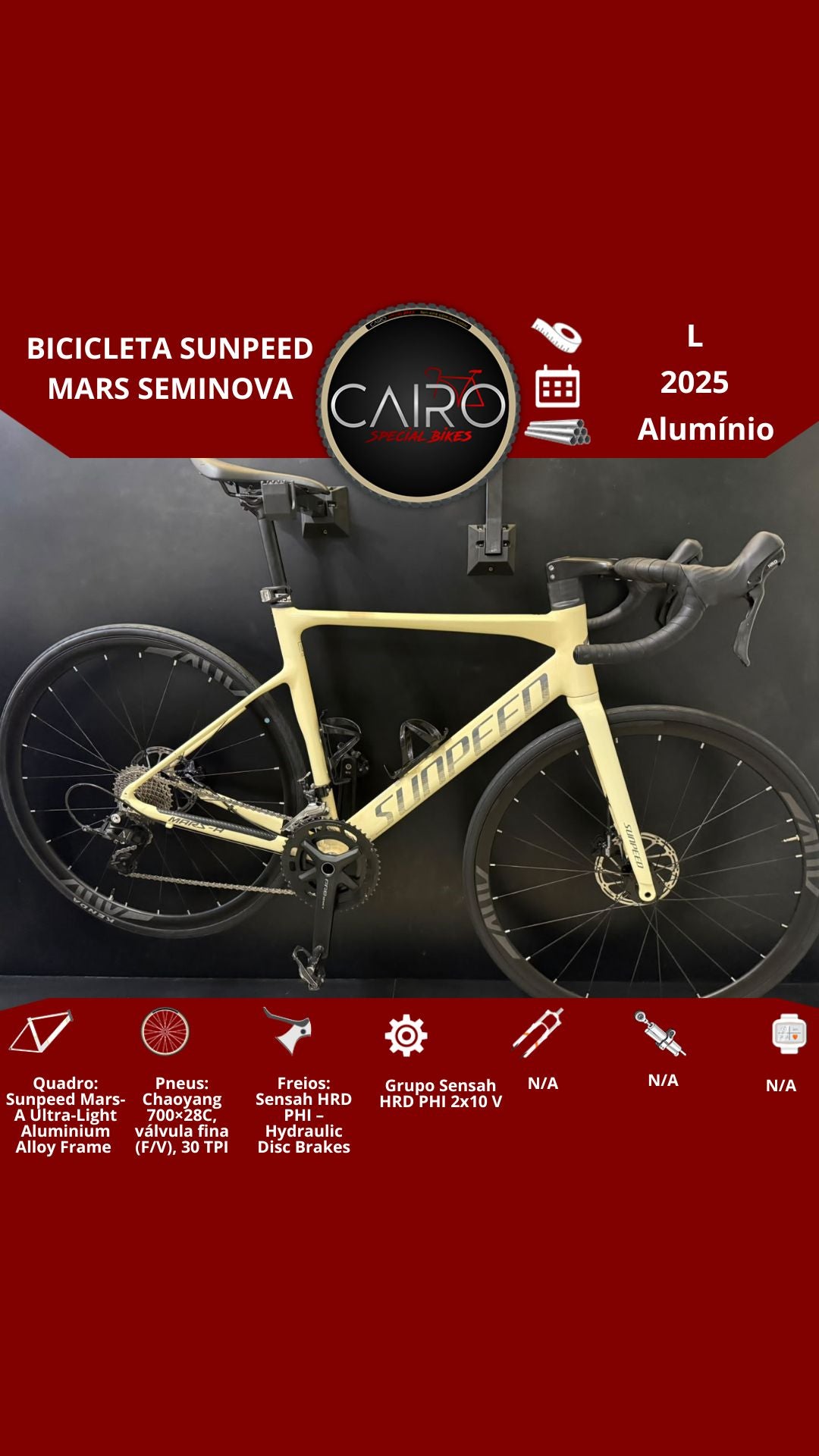 Bicicleta Sunpeed Mars seminova