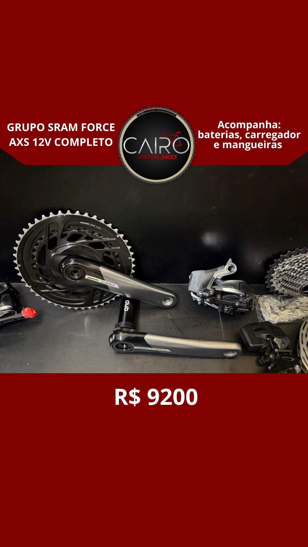 Grupo Sram Force AXS 12v completo