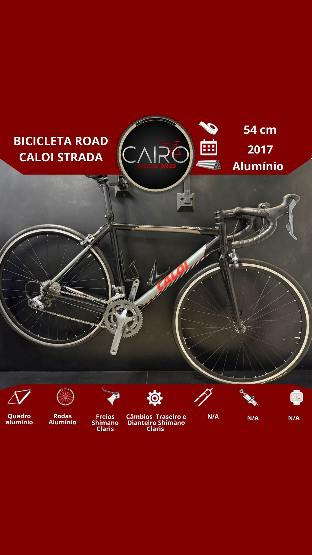 Bicicleta road Caloi Strada