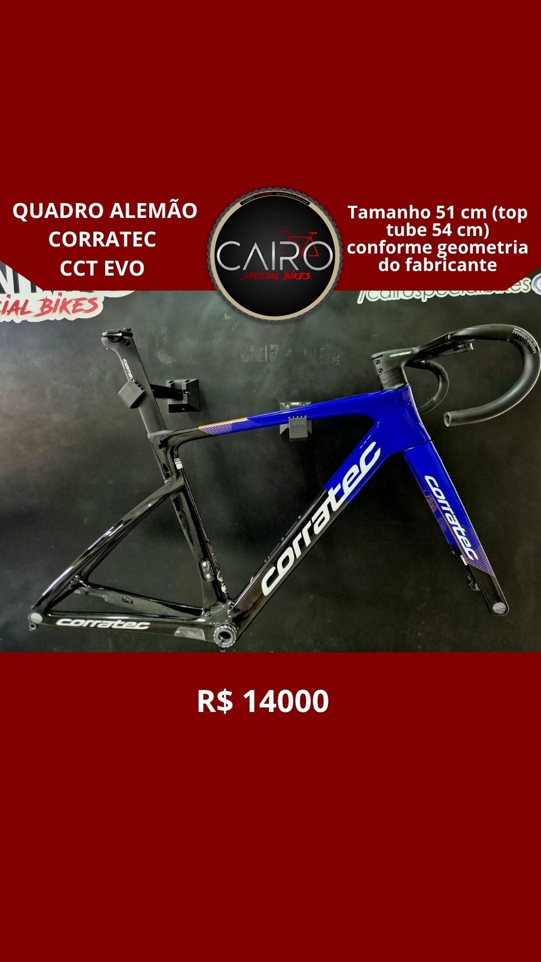 Quadro alemão Corratec CCT EVO