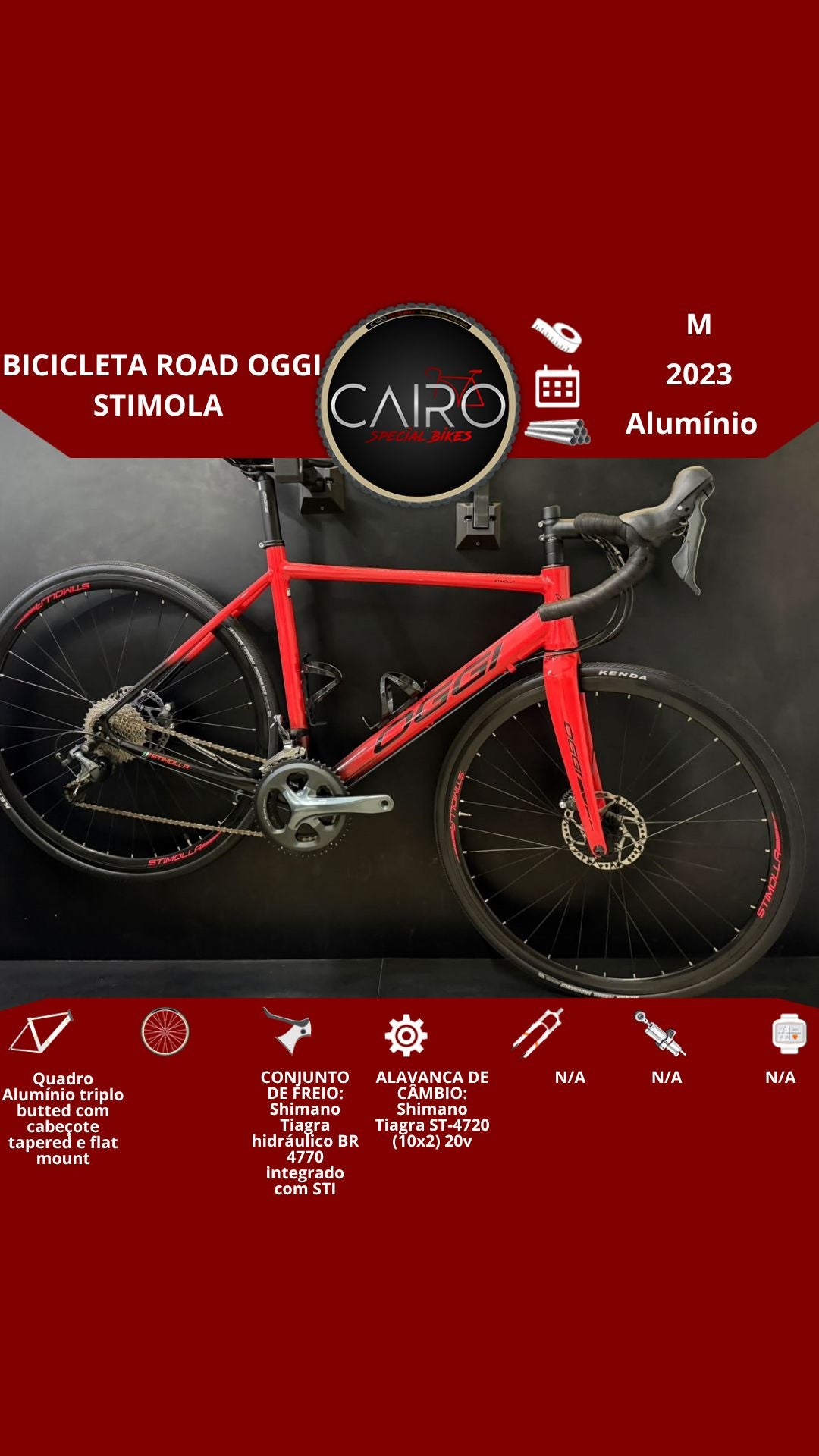 Bicicleta Road Oggi Stimola