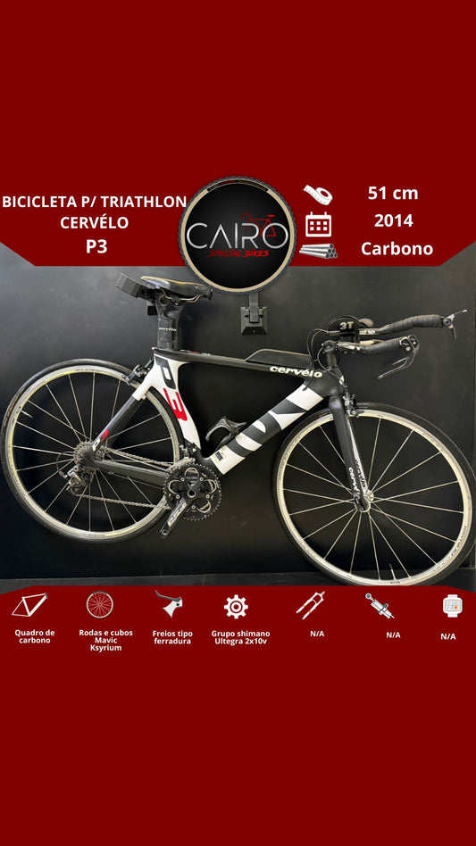 Bicicleta p/ triathlon Cervélo P3