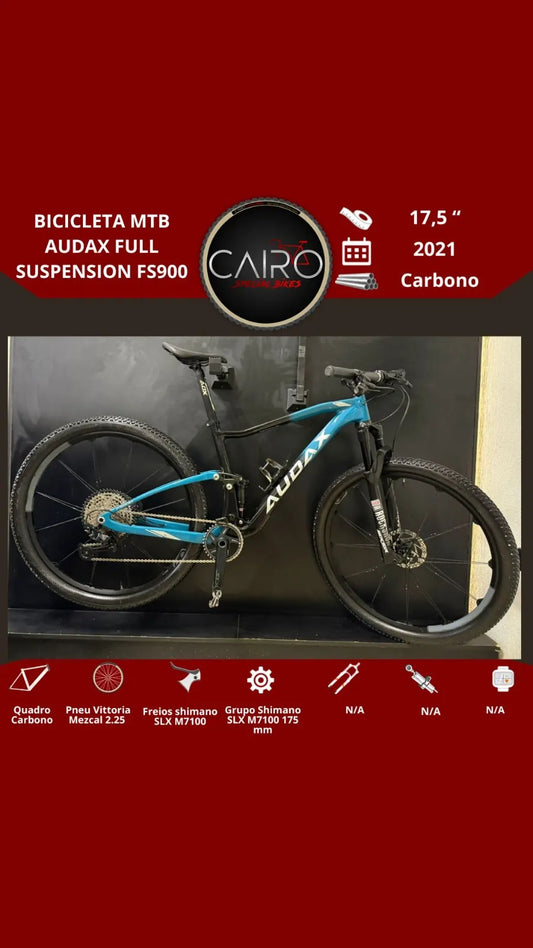 Bicicleta MTB Audax FS900 Full Suspension SLX 2021 - Tam 17.5"