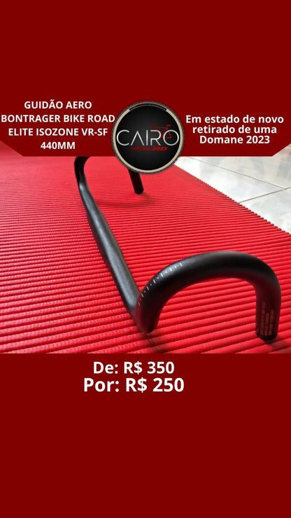 Guidão Road Bontrager Elite IsoZone VR-SF 440mm - Alumínio - Conforto
