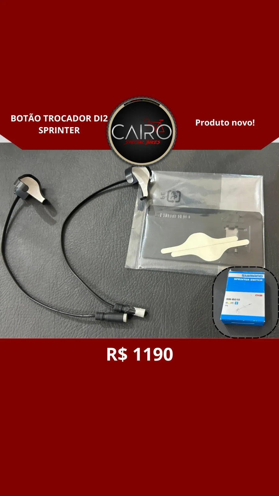 Botão Satélite Shimano Di2 Sprinter (SW-R610) - 10/11 Velocidades