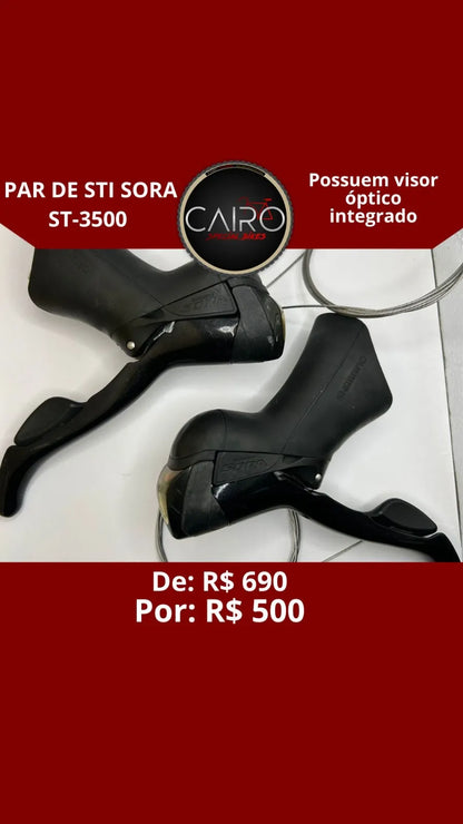 Par de Alavancas STI Shimano Sora ST-3500 2x9v - Speed/Road