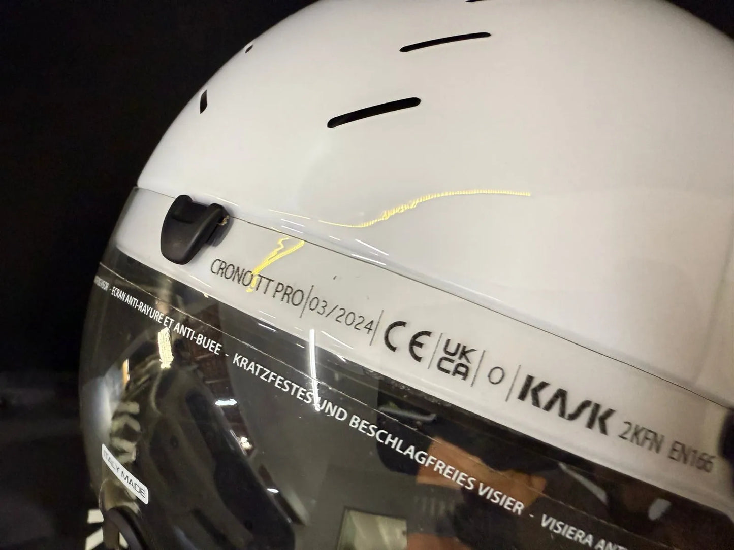 Capacete Kask Bambino Pro TT/Triathlon - Tamanho L (59-62cm) - Viseira Clear