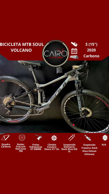 Bicicleta Soul Volcano Carbono - RockShox SID / Shimano XT 12v - 2020