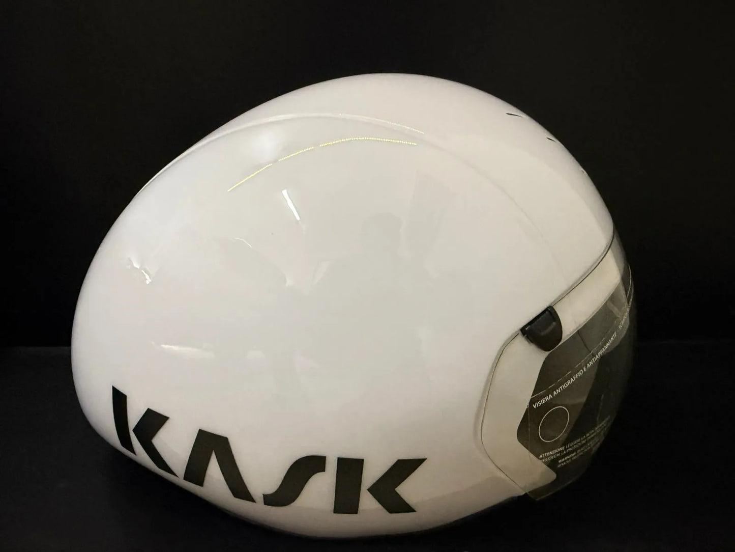 Capacete Kask Bambino Pro TT/Triathlon - Tamanho L (59-62cm) - Viseira Clear