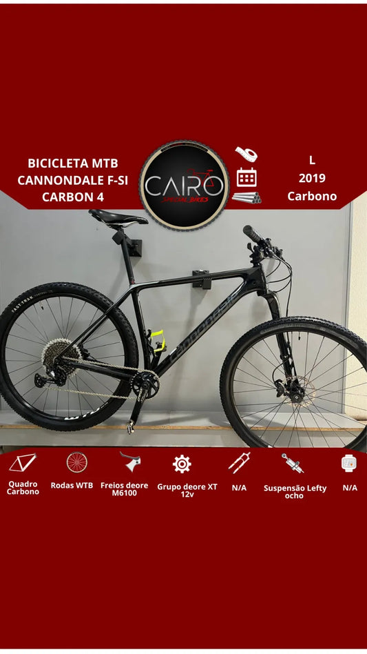 Bicicleta Cannondale F-Si Carbon 4 - Lefty Ocho - Shimano XT/SRAM X01 - 2019