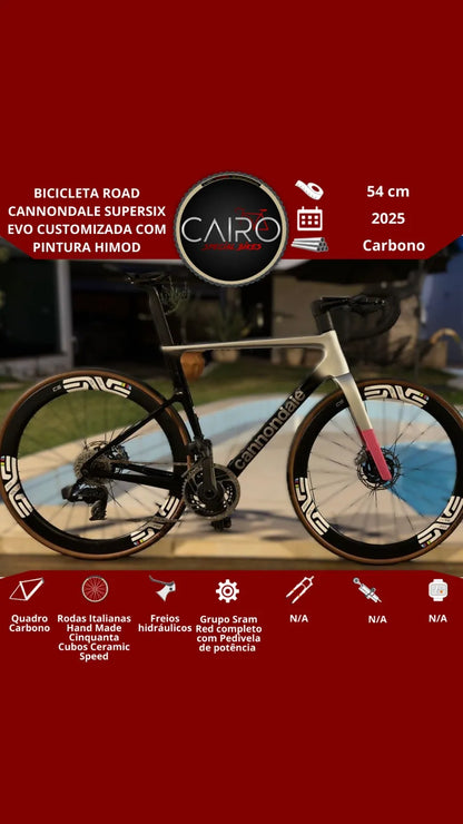 Bicicleta Cannondale SuperSix EVO Custom - SRAM Red AXS - Rodas CeramicSpeed - 2025