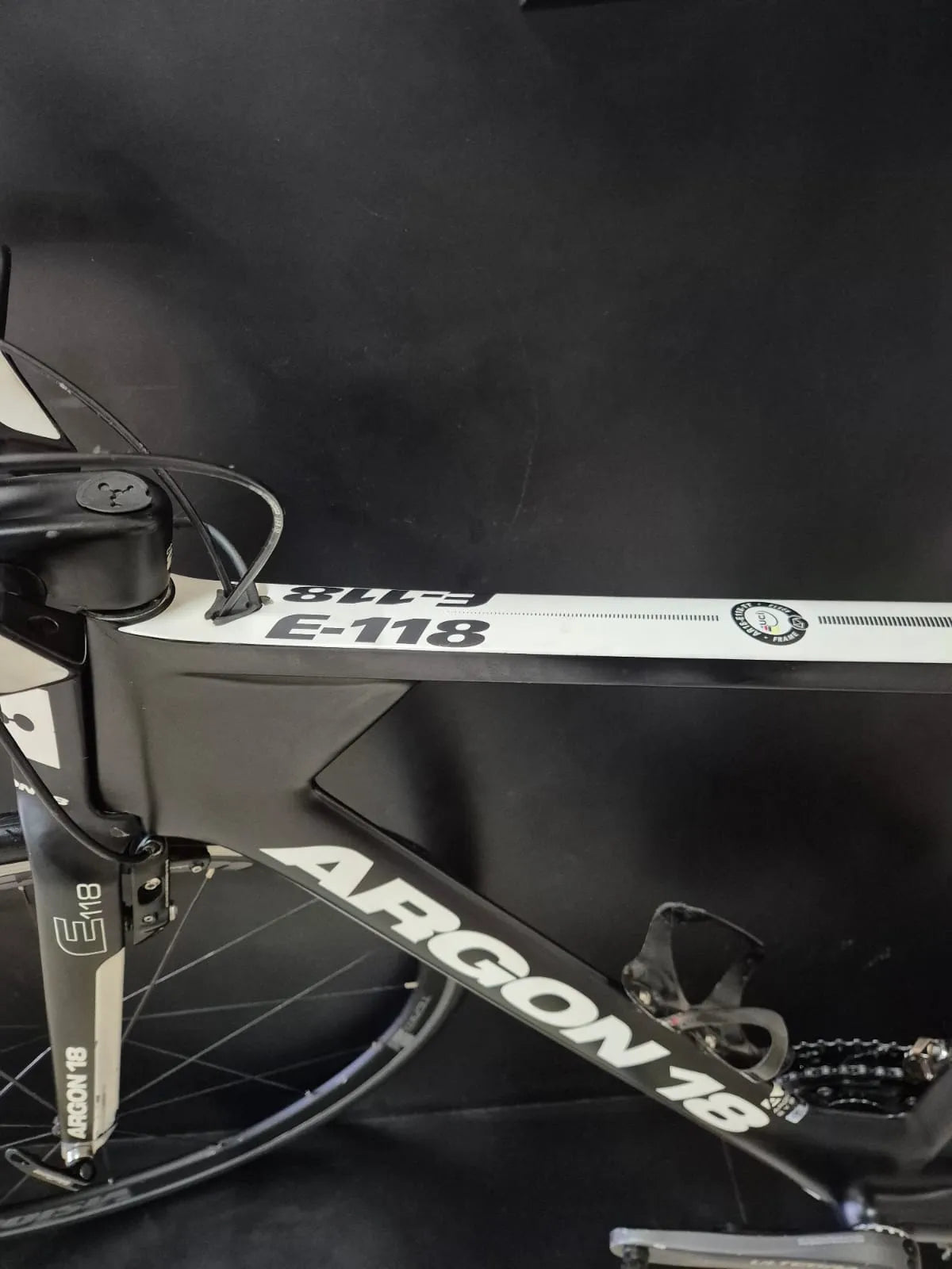 Bicicleta Triathlon Argon 18 E-118 Carbono - Shimano Dura-Ace 11v - Vision Team 35 - 2012