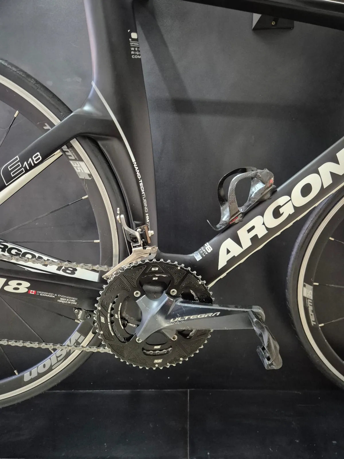 Bicicleta Triathlon Argon 18 E-118 Carbono - Shimano Dura-Ace 11v - Vision Team 35 - 2012