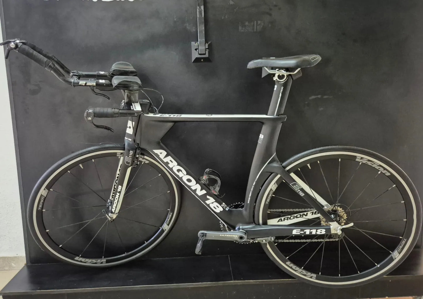 Bicicleta Triathlon Argon 18 E-118 Carbono - Shimano Dura-Ace 11v - Vision Team 35 - 2012
