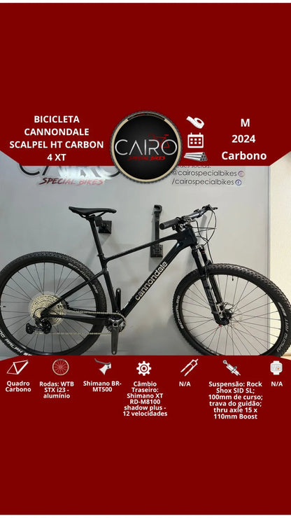 Bicicleta MTB Cannondale Scalpel HT Carbon 4 XT 2024 - Shimano 12v