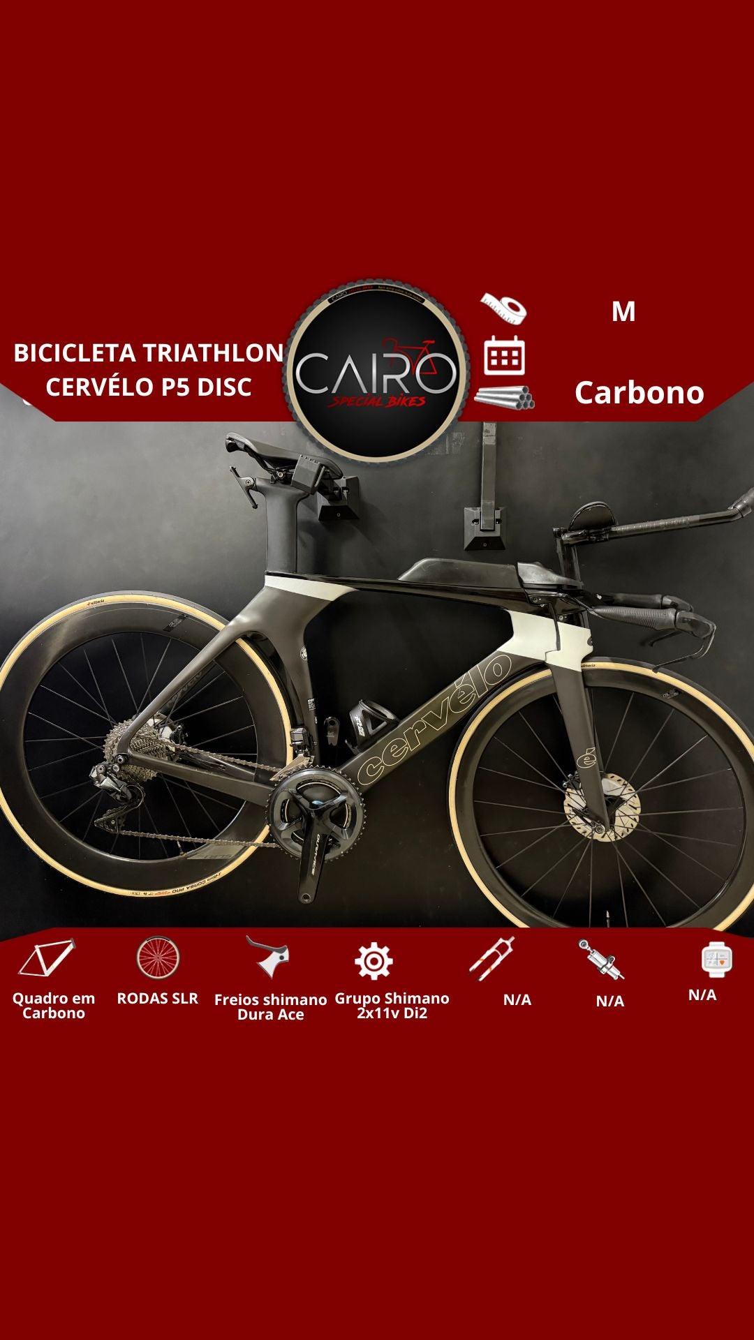 Bicicleta Cervelo P5 disco