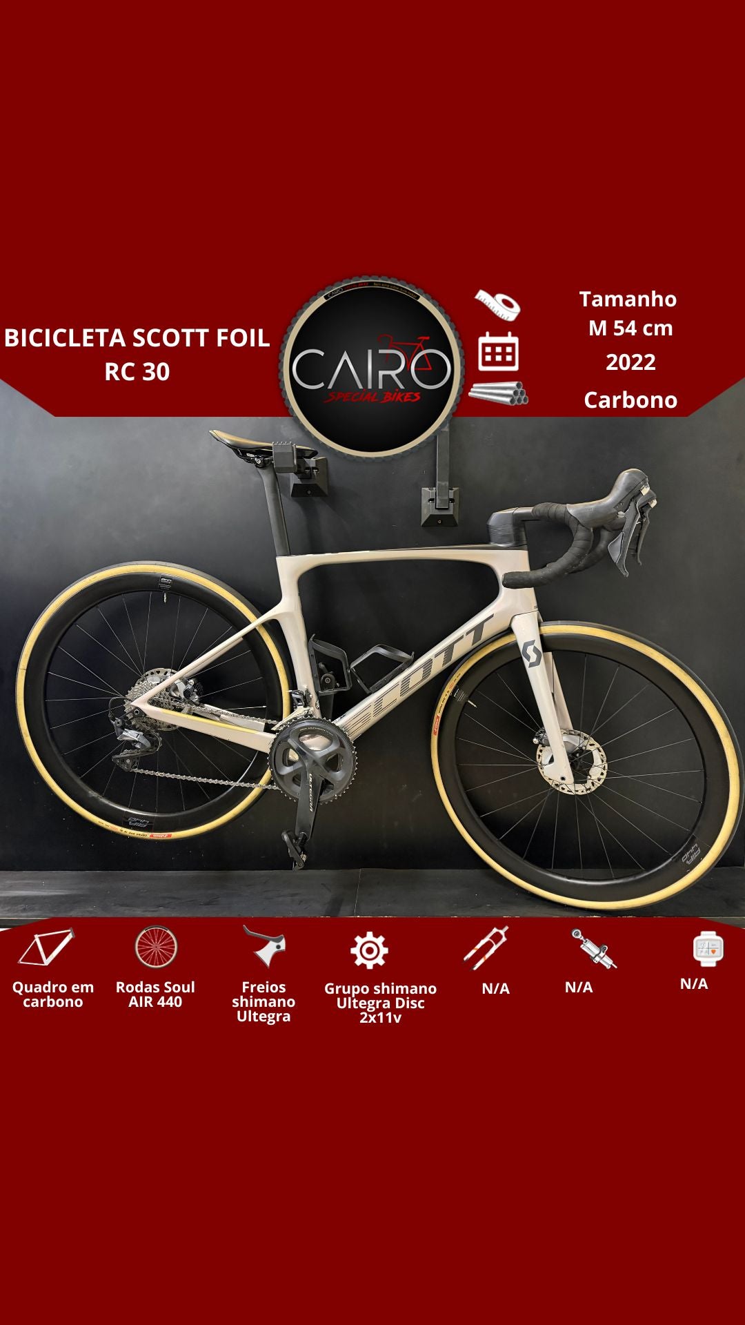 Bicicleta Scott Foil RC 30